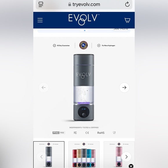 Evolv H2GO hydrogen water bottle new in box - Picture 5 of 5